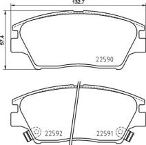 BREMBO P77001 - PASTILLA DE FRENO