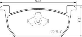 BREMBO P85167 - PASTILLA DE FRENO