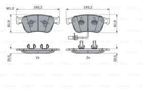 BOSCH 0986424397 - PASTILLA DE FRENO