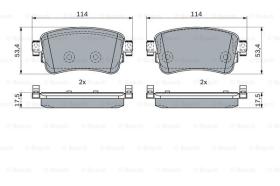 BOSCH 0986424437 - PASTILLA DE FRENO