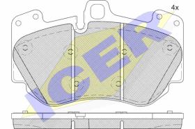 ICER 182349 - JGO.PASTILLAS FRENO AUDI-VOLKSWAGEN