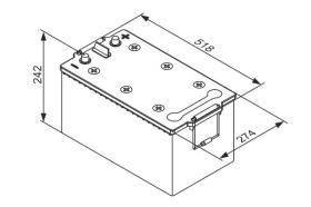 BOSCH 0092TA0800 - BATERIA DE ARRANQUE PB