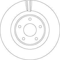 TRW DF6496S - DISCO DE FRENO