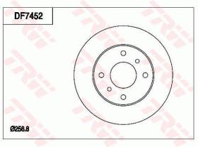 TRW DF7452 - JGO DISCOS DE FRENO