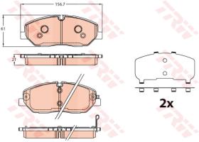 TRW GDB2227 - PASTILLAS DE FRENO