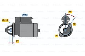 BOSCH 0001106409 - MOTOR DE ARRANQUE