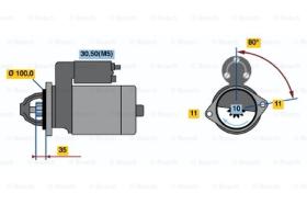 BOSCH 0001223505 - MOTOR DE ARRANQUE