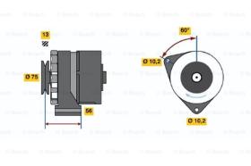 BOSCH 0120489035 - ALTERNADOR