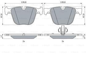 BOSCH 0986424612 - PASTILLA DE FRENO