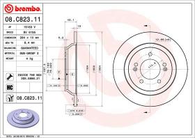 BREMBO 08C82311 - DISCO DE FRENO