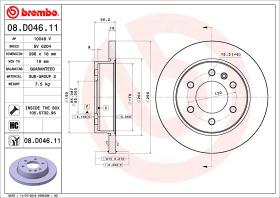 BREMBO 08D04611 - DISCO DE FRENO