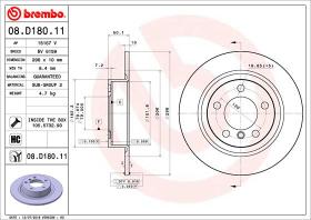 BREMBO 08D18011 - DISCO DE FRENO