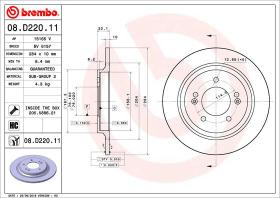 BREMBO 08D22011 - DISCO DE FRENO