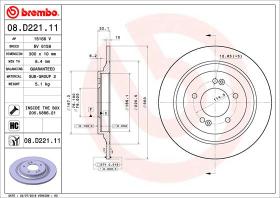 BREMBO 08D22111 - DISCO DE FRENO