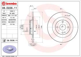 BREMBO 08D22611 - DISCO DE FRENO