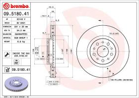 BREMBO 09518041 - DISCO DE FRENO