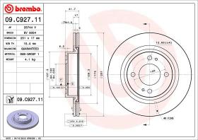 BREMBO 09C92711 - DISCO DE FRENO