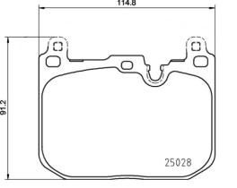 BREMBO P06110 - PASTILLA DE FRENO