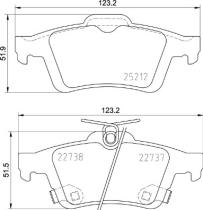 BREMBO P24216 - PASTILLA DE FRENO