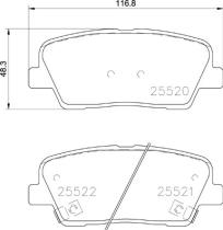 BREMBO P30104 - PASTILLA DE FRENO