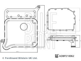 BLUE PRINT ADBP210062 - JGO FILTRO ACEITE CAJA CAMBIO