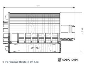 BLUE PRINT ADBP210066 - FILTRO ACEITE CON ARO