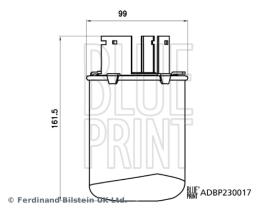 BLUE PRINT ADBP230017 - FILTRO DE CARBURANTE