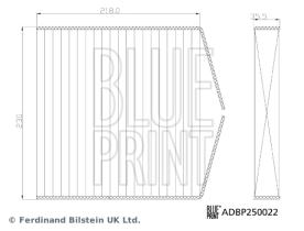 BLUE PRINT ADBP250022 - FILTRO DE HABITACULO