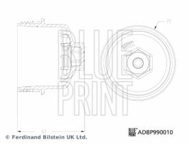 BLUE PRINT ADBP990010 - TAPA DE FILTRO DE ACEITE