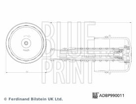 BLUE PRINT ADBP990011 - TAPA DE FILTRO DE ACEITE