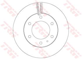 TRW DF6812S - DISCO DE FRENO