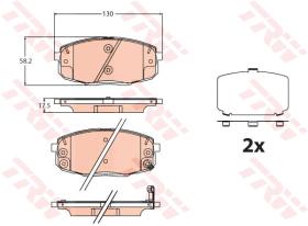 TRW GDB2192 - PASTILLAS DE FRENO