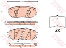 TRW GDB2195 - PASTILLAS DE FRENO