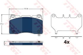 TRW GDB2198BTE - PASTILLAS DE FRENO ELECTRIC BLUE