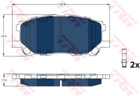 TRW GDB3338BTE - PASTILLAS DE FRENO ELECTRIC BLUE