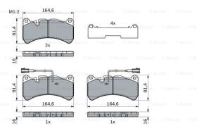 BOSCH 0986424104 - PASTILLA DE FRENO