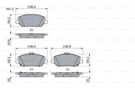 BOSCH 0986424862 - PASTILLA DE FRENO