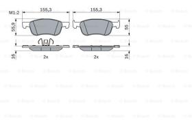 BOSCH 0986424867 - PASTILLA DE FRENO