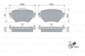 BOSCH 0986424878 - PASTILLA DE FRENO