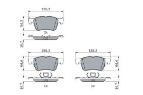 BOSCH 0986424885 - PASTILLA DE FRENO