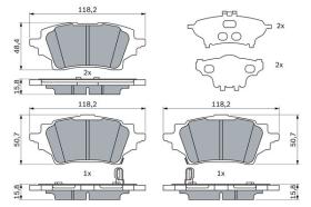 BOSCH 0986424911 - PASTILLA DE FRENO