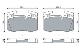 BOSCH 0986424918 - PASTILLA DE FRENO