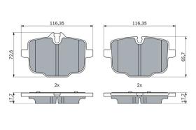 BOSCH 0986424922 - PASTILLA DE FRENO