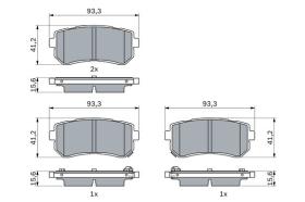 BOSCH 0986424956 - PASTILLA DE FRENO