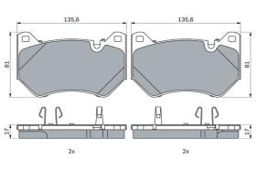 BOSCH 0986424965 - PASTILLA DE FRENO