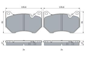 BOSCH 0986424966 - PASTILLA DE FRENO