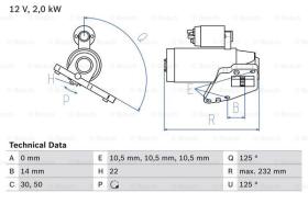 BOSCH 0986024710 - MOTOR DE ARRANQUE