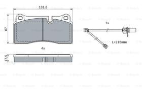 BOSCH 0986424061 - PASTILLA DE FRENO