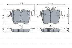 BOSCH 0986424334 - PASTILLA DE FRENO