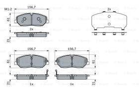 BOSCH 0986424395 - PASTILLA DE FRENO